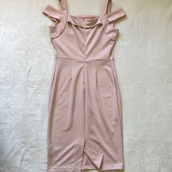 🆕 NWT Sami & Dani Blush Pink Cold Shoulder Dress - Picture 3 of 6
